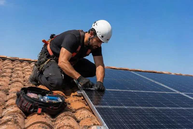 Maintenance et monitoring de panneaux solaires à Noves